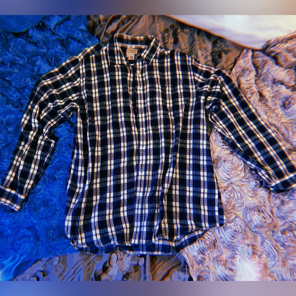 L.L.Bean Oversized Plaid Flannel—L/Tall